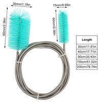 1 x RAW Customer Returns MiOYOOW Flexible Drain Brush Double Ended Hose Brush Nylon Elastic Bent Pipe Cleaning Brush Tube Spiral Brush for Aquarium Home Kitchen Washing Tool - RRP €18.54