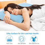 4 x RAW Customer Returns Luxear cooling pillowcase set of 2, elastic pillowcase with Arc-Chill cooling fibers, breathable, silky pillowcases with zipper, hair skin-friendly pillowcase, 80x80cm-blue - RRP €111.96