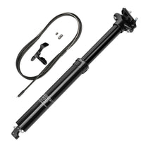 1 x RAW Customer Returns Seat post in 30.9 with stroke 100mm, bicycle seat post MTB dropper stroke wire control height adjustable hydraulic seat tube bicycle seat tube post internal guide for mountain bike - RRP €149.99