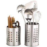 1 x RAW Customer Returns Stainless Steel Kitchen Utensil Holder, Rustproof Large Kitchen Utensil Organizer, Cutlery Basket for Organizing Drawers and Countertops for All Kitchens, 2 Pack - RRP €14.14