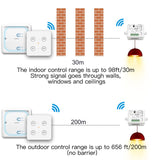 1 x RAW Customer Returns LoraTap wireless switch set 1 wall bracket 1 double remote control 2 receivers SS9412Q1 - RRP €38.4