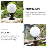 4 x Brand New LALAFINA Globe Lampshade Acrylic Lampshade Replacement White Acrylic Globe Lampshade for Home Indoor Outdoor Lamp Decoration 15cm - RRP €116.04