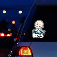 1 x RAW Customer Returns AIBAOBAO 2 Pack Baby in Car Stickers, 13.7 x 19 cm Car Sticker Baby Sticker, Baby in Car Baby in Car Warning Sticker for Child Safety in the Car, Waterproof Removable Window Car Sticker - RRP €6.78