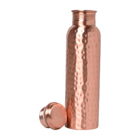 1 x RAW Customer Returns Zap Impex Traveller Pure Copper Hammered Jointless Leak Proof Drinking Bottle 900ml - RRP €24.99