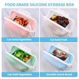 4 x Brand New Wisada Silicone Folding Lunch Box Food Storage Box Refrigerator Storage Box Microwave Warming Bowl Bento Box Kitchen Camping Essentials Transparent Color  - RRP €91.2