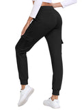 1 x RAW Customer Returns JINSHI jogging bottoms women s cargo warm microfleece running training trousers winter sweatpants high waist leisure outdoor trousers with large pockets black XL - RRP €35.28