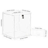 1 x RAW Customer Returns CECOLIC Acrylic Wedding Card Box with Lock, Large Clear Card Box with Sign, Wedding Money Post Gift Cards Holder Box for Wedding Reception, Anniversary, Birthday Party, Baby Shower - RRP €29.99