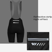 1 x RAW Customer Returns Lo.gas Cycling Shorts Women Padded With Straps Cycling Bib Shorts Women Bib Shorts Cycling Shorts Quick-drying Shockproof Cycling Underpants With 4d Padding Pocket A-Black S - RRP €37.3