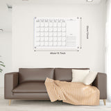 1 x RAW Customer Returns Wall Calendar Wipeable Acrylic, 40 x 30 cm Clear Personalized Wall Calendar Acrylic Whiteboard Calendar for Weekly Planner Office Classroom - RRP €21.6