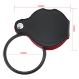 1 x RAW Customer Returns OriGlam Mini 5x Magnification Pocket Magnifier with Protective Case for Office Reading Hobbies - RRP €8.58