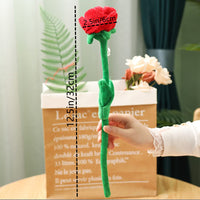 3 x Brand New DongAi 7PCS Plush Rose Flower, 12.5inch Bendable Stems Plush Bouquet Toy Soft Rose Flower, Graduation Mother s Day Girlfriend Wife Gift Multi-Color  - RRP €61.2