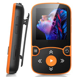 1 x RAW Customer Returns AGPTEK MP3 Player Bluetooth 5.0 Sport 32GB with 1.5 inch TFT color screen, mini music player with clip, supports up to 128GB TF card, with independent volume button, orange - RRP €39.99