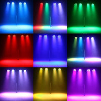 1 x RAW Customer Returns U King 4PCS Rechargeable LED Par, RGB 36 LED Spotlights LED Stage Lights with Remote Control and Timing Function, 7 Stage Lighting Modes and DMX Control for DJ Disco Party - RRP €229.99