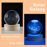 1 x RAW Customer Returns HOTUT 3D Crystal Ball Night Light, Solar System Planets Crystal Ball, USB Charging, 6cm LED Colorful Night Light for Christmas Birthday Easter Valentine s Day Astronomy Gift - RRP €11.38