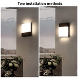 1 x RAW Customer Returns Lightsjoy 18W outdoor light LED wall light outside IP65 outdoor lamp neutral white wall outdoor wall light modern wall lamp waterproof outdoor lighting aluminum for outdoor area outdoor wall light - RRP €34.27