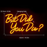 1 x RAW Customer Returns But Did you Die Neon Sign LED Red Neon Sign for Wall Decor USB Powered Letter Neon Light for Home Decor, Bedroom, Gym Home, Office, Shop - RRP €37.09