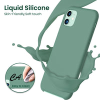 1 x Brand New ACRONIX Case Liquid Silicone, compatible with iPhone 11 6.1 inches Silicone Cell Phone Case, Ultra Thin Soft Microfiber Inner Lining Shockproof for iPhone 11 6.1 Silicone Case-Green - RRP €21.6