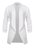 1 x RAW Customer Returns Hotouch Women s Blazer Elegant Business Suit Jacket Slim Fit Lapel Blazer Jacket Casual Work Blazer Suit Plain Blazer White M - RRP €30.24