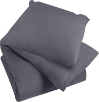 1 x RAW Customer Returns Utopia Bedding bed linen 200x200 set - microfiber duvet cover 200x200 cm 2 pillowcases 80x80 cm - grey - RRP €16.99