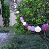 1 x RAW Customer Returns GuirLED - Outdoor LED Ball String Lights, Waterproof IP65, High Efficiency Solar Panel, Auto On Off, 16 Balls, 3m, Blueberry - RRP €40.33