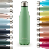 1 x RAW Customer Returns Blumtal drinking bottle stainless steel Charles - Thermos bottle 1000 ml - BPA-free thermos drinking bottle cold warm - leak-proof drinking bottle stainless steel 1000 ml - Thermos drinking bottle - Summer Green- Green - RRP €17.7