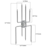 1 x RAW Customer Returns Onlyfire meat clamp for rotisserie, meat needles for grill skewer and rotisserie, for 12 MM hexagon 10 MM and 8 MM square skewer rods, rotisserie accessories for fixing grilled food - RRP €23.99