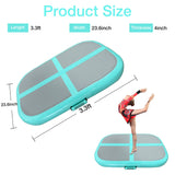 1 x RAW Customer Returns AirBlock Inflatable Gymnastics Mat Gymnastics Block Tumbling Block Training Block Training Mat Sports Block Gymnastics Block with Pump 100 60 20cm  - RRP €84.7