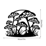 10 x Brand New Metal Mushroom Wall Decoration Mushroom Wall Art Hanging Mushroom Decoration for Indoor Outdoor Kitchen Dining Room Living Room Bedroom Dorm Patio Garden Farmhouse Decor, Black, 43 x 33 CM - RRP €168.6