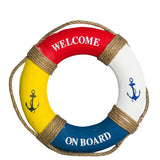 1 x RAW Customer Returns Shiwaki Diameter 30cm Nautical Life Ring Nautical Decorative Life Ring Nautical Life Ring Door Wall Ring for Home Decorations Four Colors  - RRP €22.99