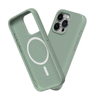 1 x RAW Customer Returns RhinoShield Case compatible with iPhone 15 Pro Max SolidSuit - MagSafe compatible - shock-absorbing slim protective case with premium finish - 3.5 meter drop protection - sage green - RRP €44.99