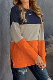 1 x RAW Customer Returns T1FE 1SFE Women s Cross Country Top Women s Sweatshirt Long Tennis Shirt Long Sleeve Women s Winter Pullover Women Sport Women s Top Long Sleeve Color Block Sweatshirt Orange XL 46-48 - RRP €21.13