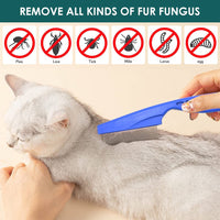 5 x Brand New Fur comb cat, detangling comb dog, flea comb for cats, cat comb, lice comb dust comb for cats dogs, combi comb for dog, tool for removing tangles, knotted or dead hair - RRP €35.2