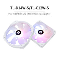 1 x RAW Customer Returns Thermalright FS140 White V3 ARGB CPU Cooling Dual Towers, 4 Heatpipes, 120mm and 140mm PWM Dual Fan, AGHP Technology, for AMD AM4 AM5 Intel 1150 1151 1200 2011 1700 White ARGB  - RRP €43.09