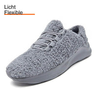 1 x Brand New CAIQDM Women s Winter Sneakers Warm Fashion Sneakers Outdoor Plush Sports Shoes Walking Running Shoes Casual Shoes Comfortable Soft Gray 37 EU - RRP €60.0