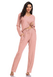 1 x RAW Customer Returns SHEKINI Women s Pajamas Comfortable and Elegant Button Up Pajamas with Elastic Waist Pants Classic 2-Piece Pajama Set Two-Piece Long Pajamas - RRP €21.73