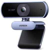 1 x RAW Customer Returns UGREEN Webcam Full HD 1080P 30FPS USB PC Camera 2 Built-in Microphone 360 Degree Rotation Plug Play for Windows MacOS Linux Support Youtube Streaming Skype Video Calling Zoom Video Conferencing - RRP €41.98