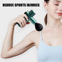 1 x RAW Customer Returns Massage Gun Massage Gun Muscle Massager Electric Deep Tissue Massager with 4 Modes for Neck Shoulder Back Green  - RRP €22.09