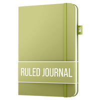 1 x RAW Customer Returns Notebook a5 lined for writing 150 pages, 120 g m thick paper with sticky notes, pen loop, V leather hardcover Scribbles That Matter notebook lined for writing, 5.75 x 8.2 inches - RRP €15.6