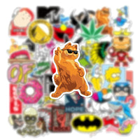 1 x Brand New Pack of 100 cool stickers, brand logo stickers and graffiti style stickers, waterproof stickers for vehicles and gadgets - a must-have for style-conscious people of all ages - RRP €20.4