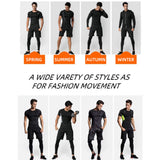 1 x RAW Customer Returns HZQIFEI 5 Piece Sports Set Men s Clothing Sportswear Hooded Jacket Compression Shirts Compression Pants Shorts Set Style 5, XXL  - RRP €39.82