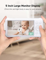 1 x RAW Customer Returns momcozy baby monitor with camera 5 inch 1080P HD video baby monitor - RRP €100.84