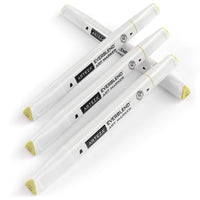 8 x Brand New ARTEZA EverBlend markers, A945 sapphire yellow pack of 4, fine tip and chisel tip, alcohol-based twin markers, high-quality graffiti markers for coloring, calligraphy and drawing - RRP €134.4