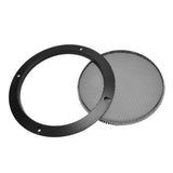 1 x RAW Customer Returns sourcing map 2pcs Speaker Grille Cover 6.5 inch 184mm Mesh Decorative Circle Subwoofer Protector Black - RRP €24.86