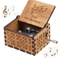 1 x RAW Customer Returns CDIYTOOL Wooden Music Box, Vintage Style, Hand Carved, Gift Idea for Birthday, Christmas, Valentine s Day - RRP €11.56