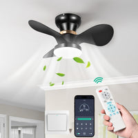 1 x RAW Customer Returns FIMEI Ceiling Fans with Light, 60cm 6 Speed Reversing Blades, Dimmable Ceiling Fan, Timer, Remote Control and APP for Bedroom, Home, Dining Room, Terrace - RRP €79.99