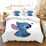 1 x RAW Customer Returns DELLIOP Lilo Stitch Duvet Cover for girls Duvet Cover with Zipper Closure 2 Pillowcases 50 x 75 cm White, Twin 140x200  - RRP €29.9