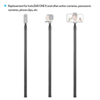 4 x RAW Customer Returns Andoer Adjustable Extension Pole, Carbon Fiber Selfie Stick 3 Meters 9.8ft with 1 4 Inch Screw for Insta360 One X One X2 One R Panoramic Camera Action Camera - RRP €175.96