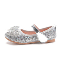 1 x Brand New YYF Girls Mary Jane Flat Shoes Shiny Bow Princess Shoes Wedding Party Performance Dress Shoes - RRP €27.99