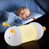 8 x Brand New wikipoze - Children s night light, caterpillar-shaped LED light, foldable and portable, adjustable night lamp, USB charging, baby night light, magnets included, 30,000 hours of light, flexible lamp - RRP €184.48