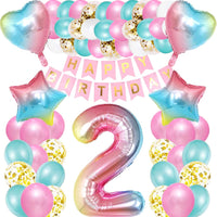 5 x Brand New iWheat Balloon 21st Birthday Pink, Decoration 21st Birthday Girl, Birthday Decoration 21 Years Girl, Giant Foil Balloon Number 21, Happy Birthday Banner Colorful Foil Balloon Number 21 for Children Girls - RRP €40.25